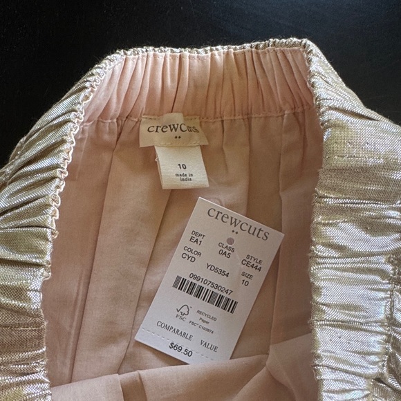 Crewcuts Metallic Gold Skirt - Picture 2 of 4